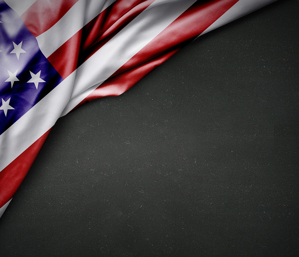 American flag graphic