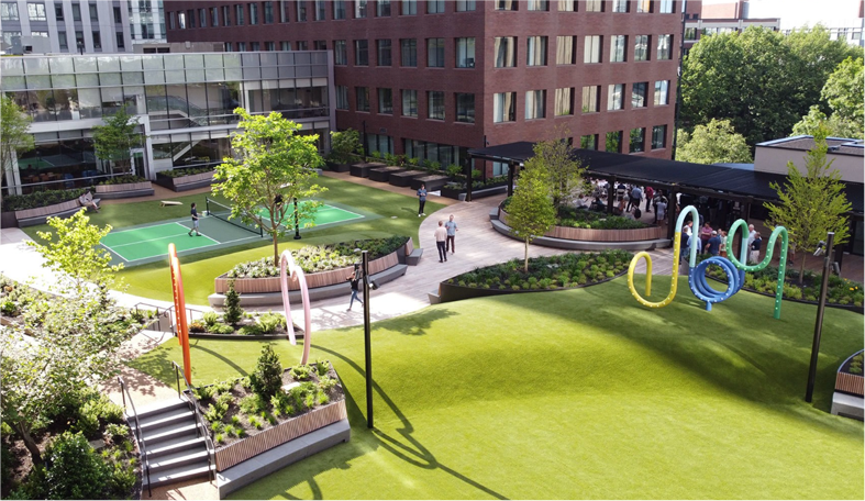 Commercial artificial turf
