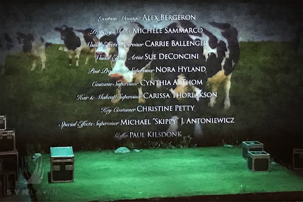 image of synlawn artificial grass used in theater production