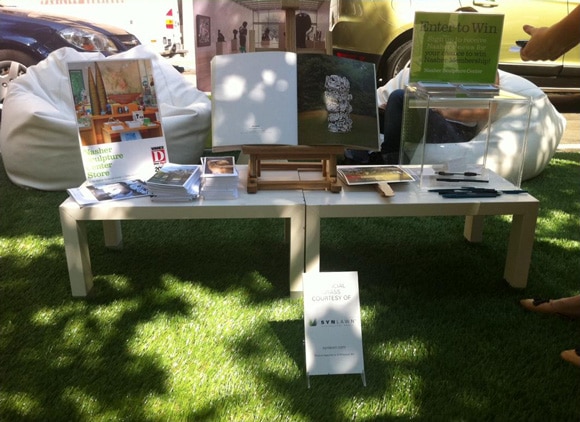 image of synlawn artificial grass on display at parking day 2012