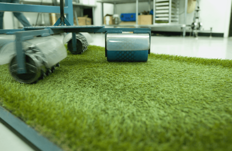 image of a machine testing the quality of SYNLawn artificial turf