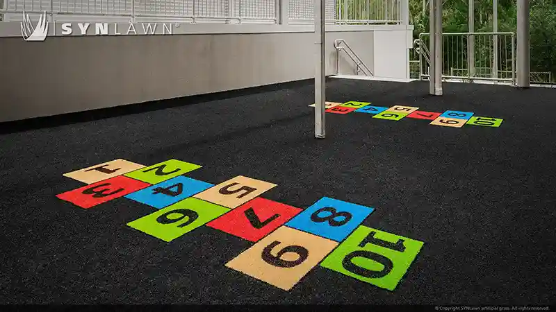 image of custom logos patterns and designs by synlawn artificial grass