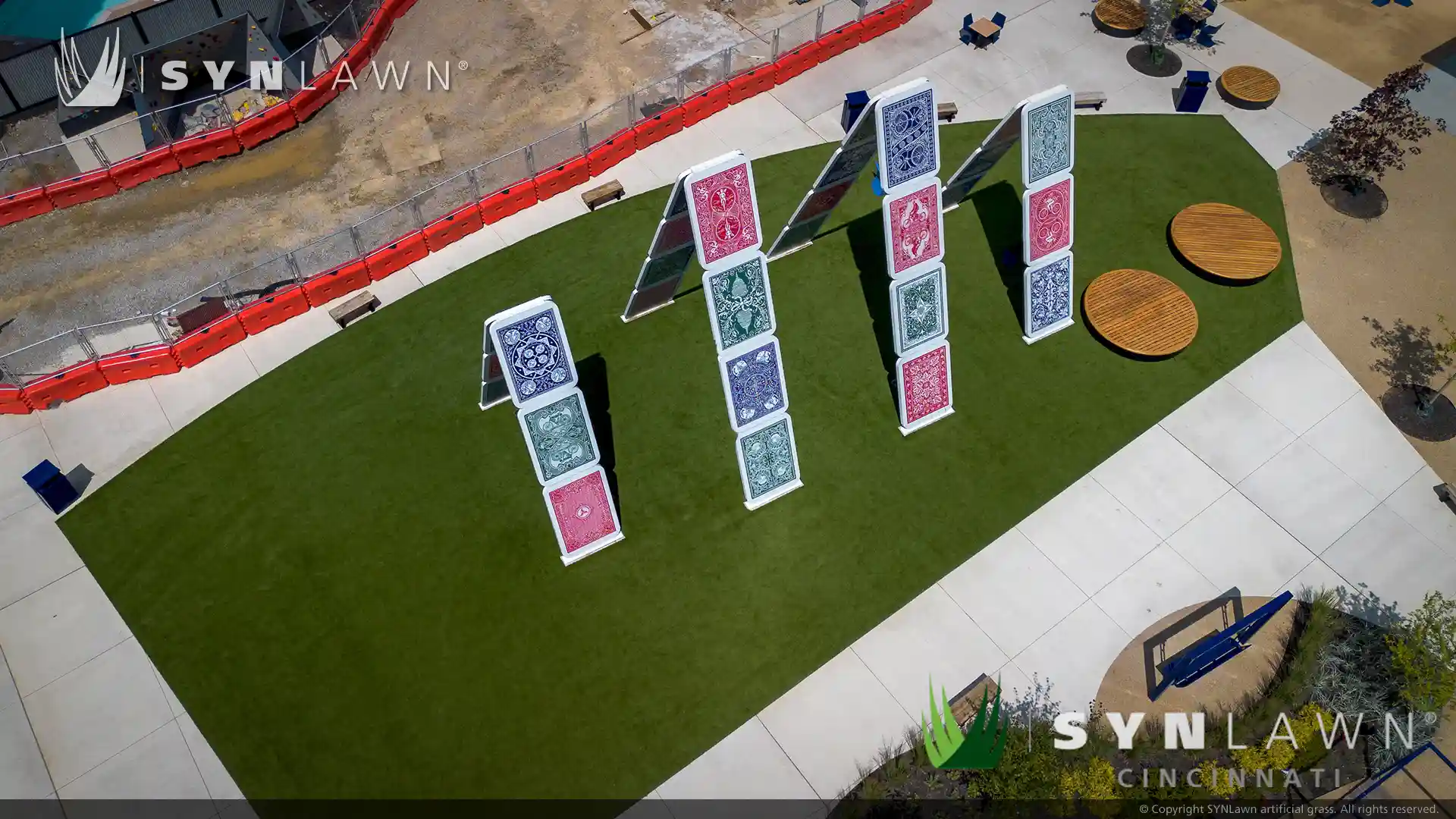 image of SYNLawn artificial grass at Factory 52 Cincinnati Ohio