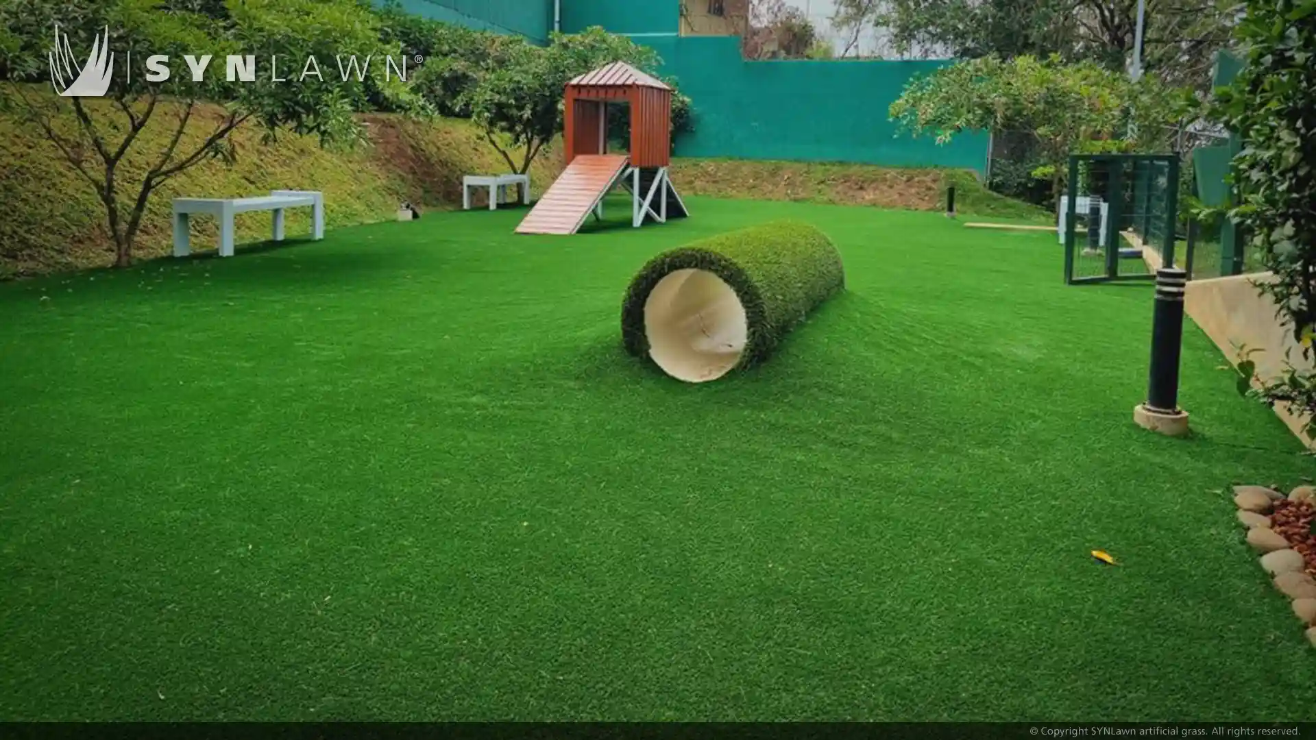 image of SYNLawn artificial grass pet park at Bambu Eco Urbano Condominium Costa Rica
