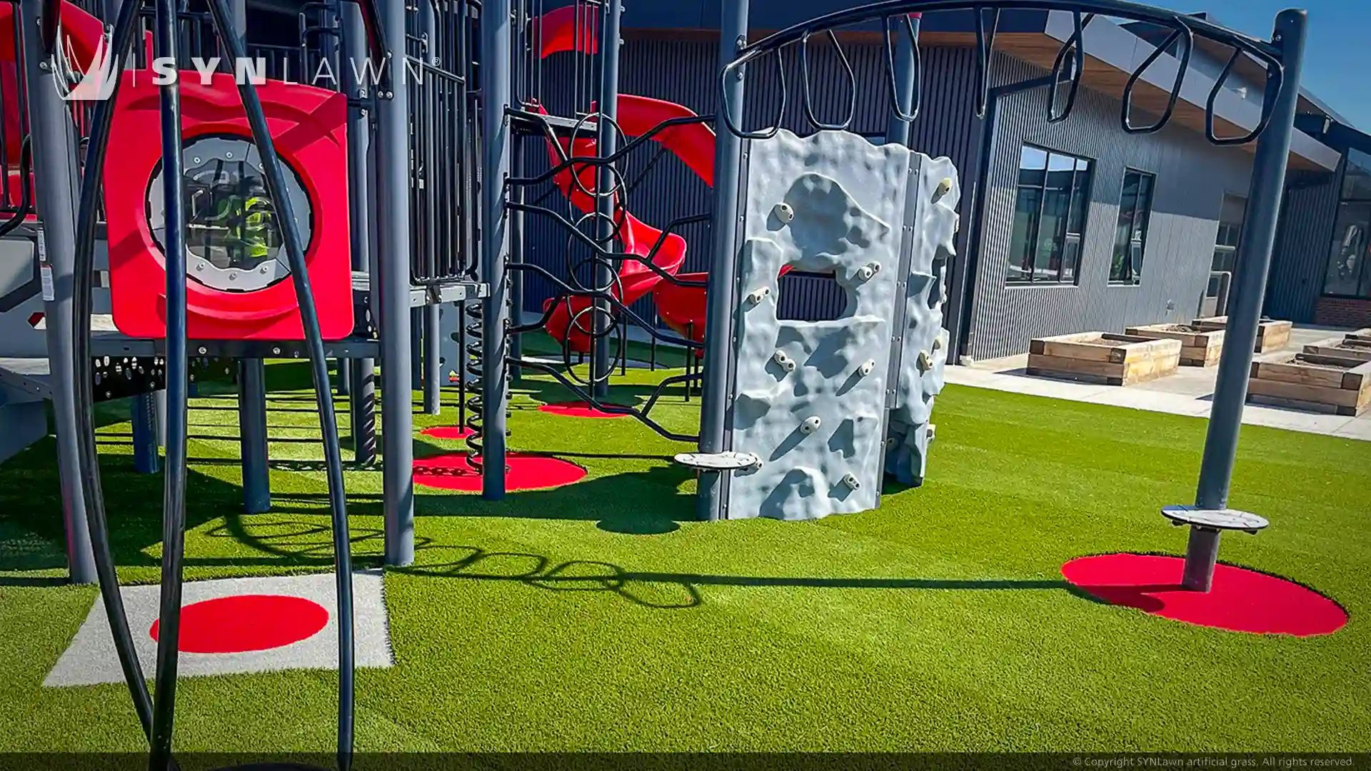 image of SYNLawn artificial playground grass for Winifred School District Montana