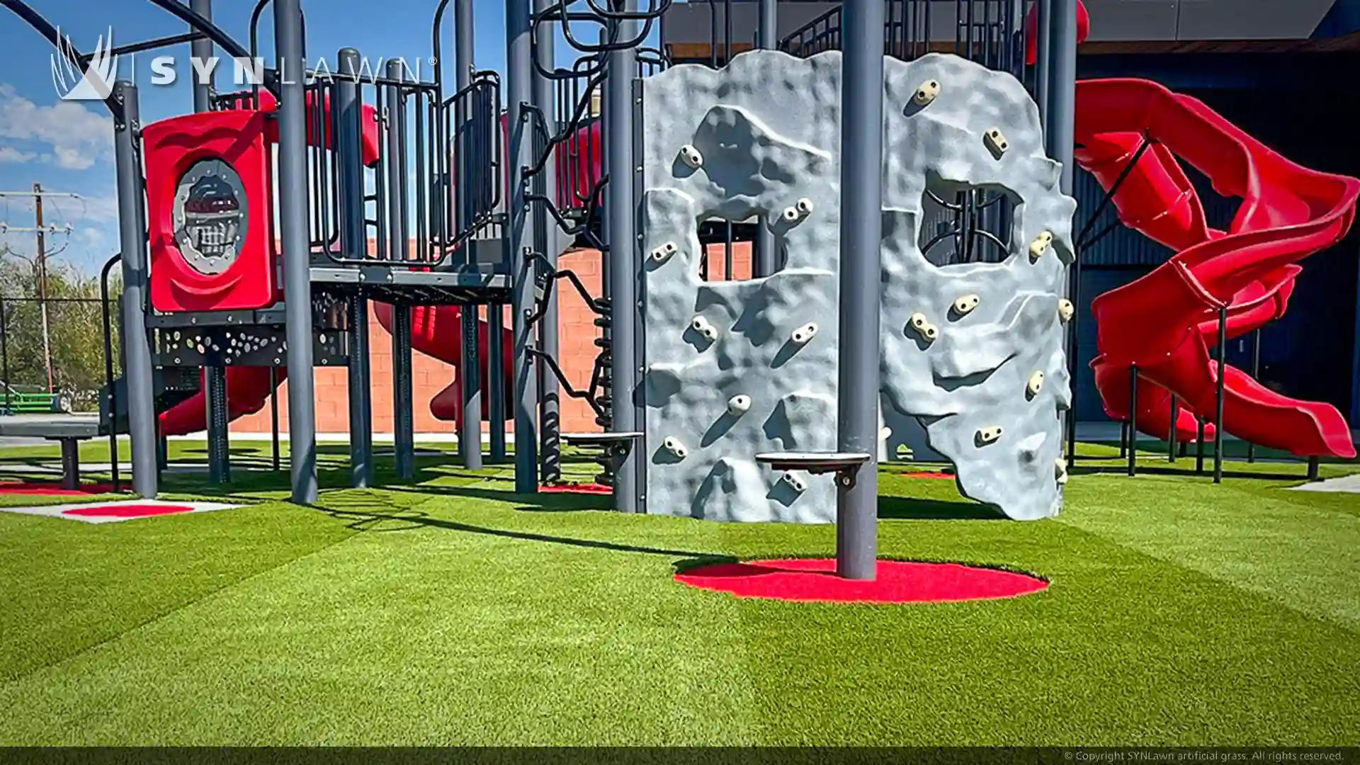 image of SYNLawn artificial playground grass for Winifred School District Montana