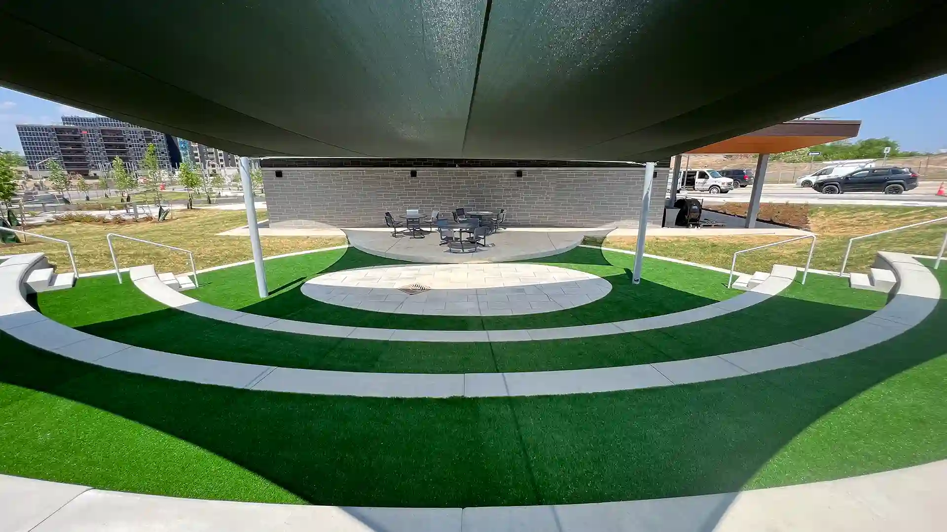 image of SYNLawn artificial grass at West 5 Amphitheater London Ontario Canada