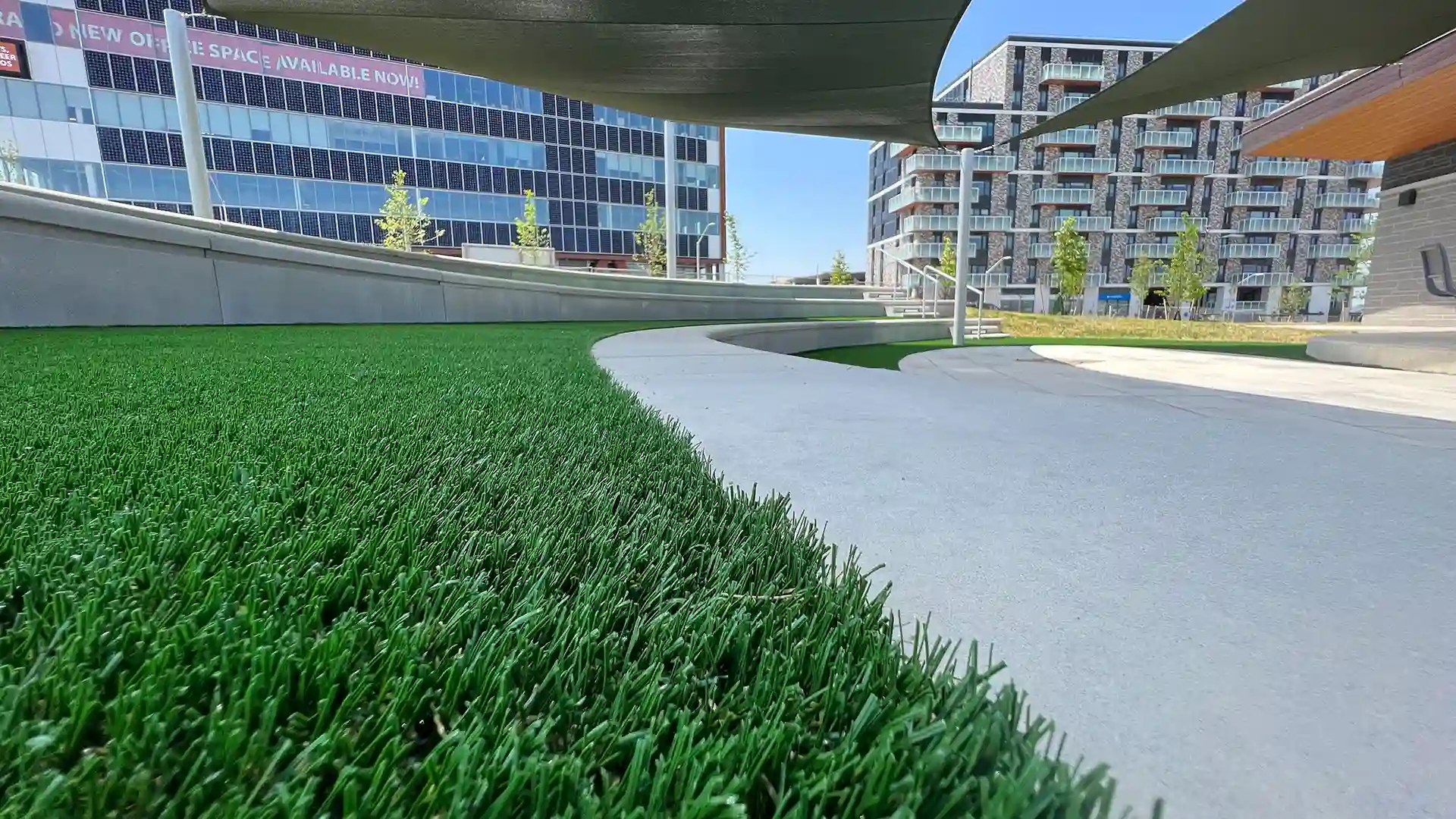 image of SYNLawn artificial grass at West 5 Amphitheater London Ontario Canada