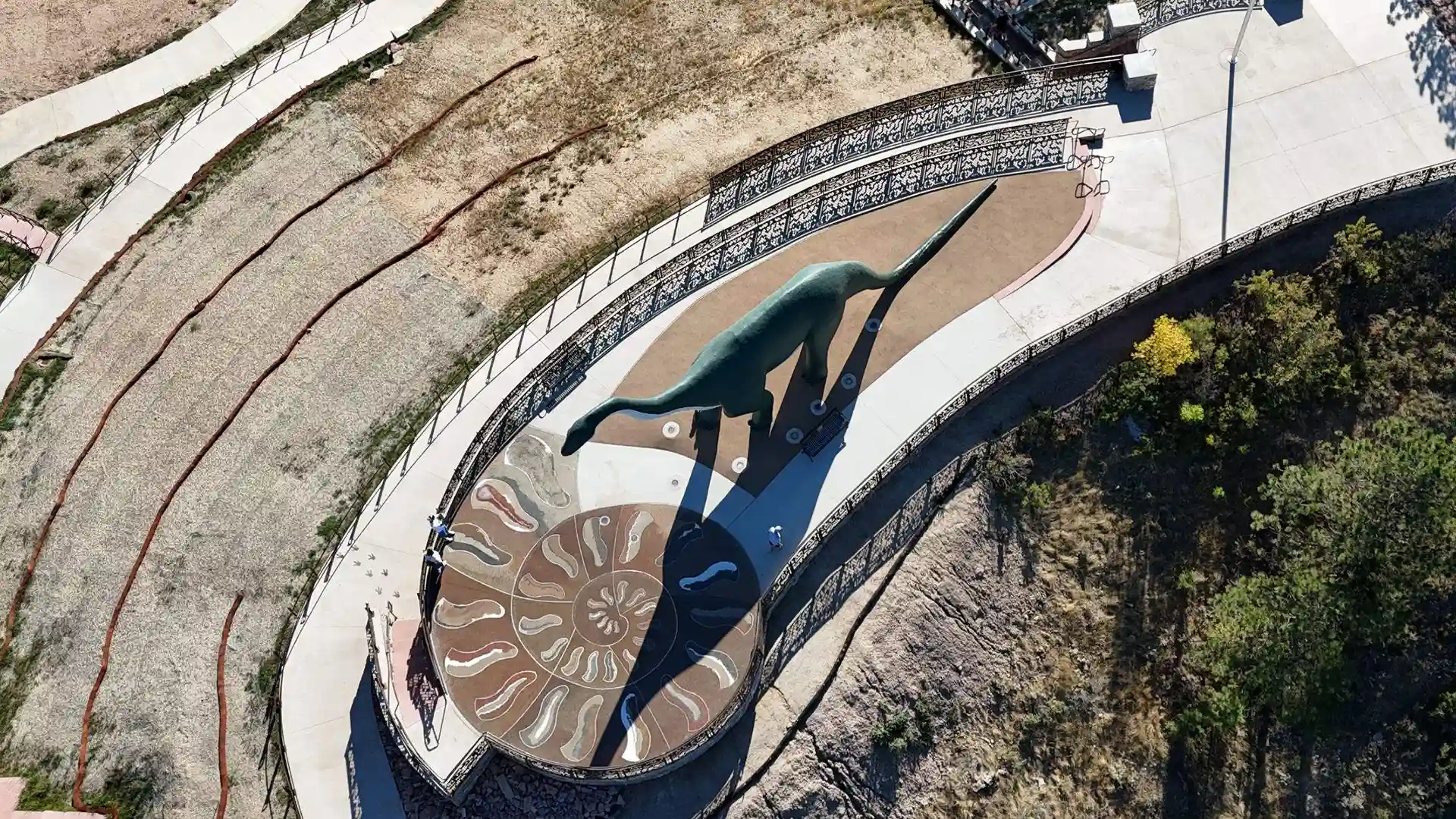 image of SYNLawn Poured in Place at Rapid City Dinosaur Park Black Hills South Dakota