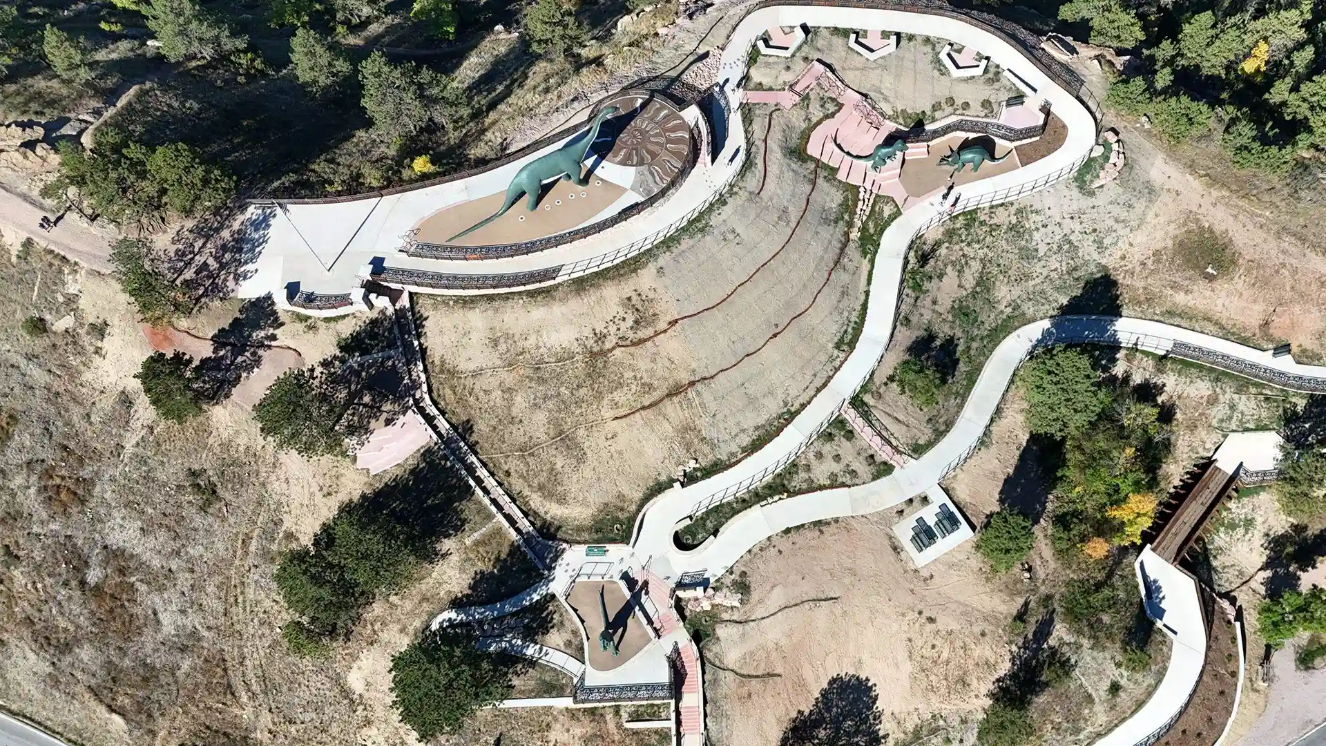 image of SYNLawn Poured in Place at Rapid City Dinosaur Park Black Hills South Dakota